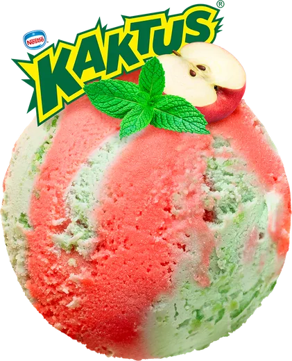 Kaktus obuolių ir mėtų ledai