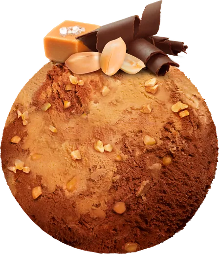 Karamelė ir šokoladas ledai
